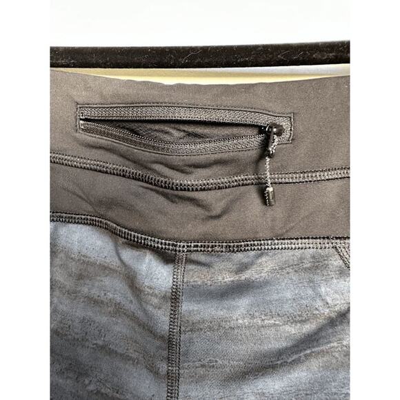 Lululemon Womens Navy Black Run Inspire Top Speed Crop Leggings Size 4 - Picture 9 of 12